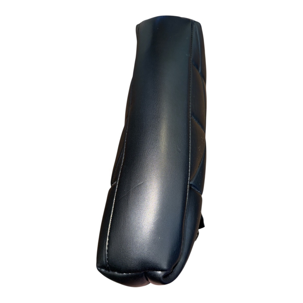 Black Quilted Leather Shoulder Bag - Picture 3 of 4